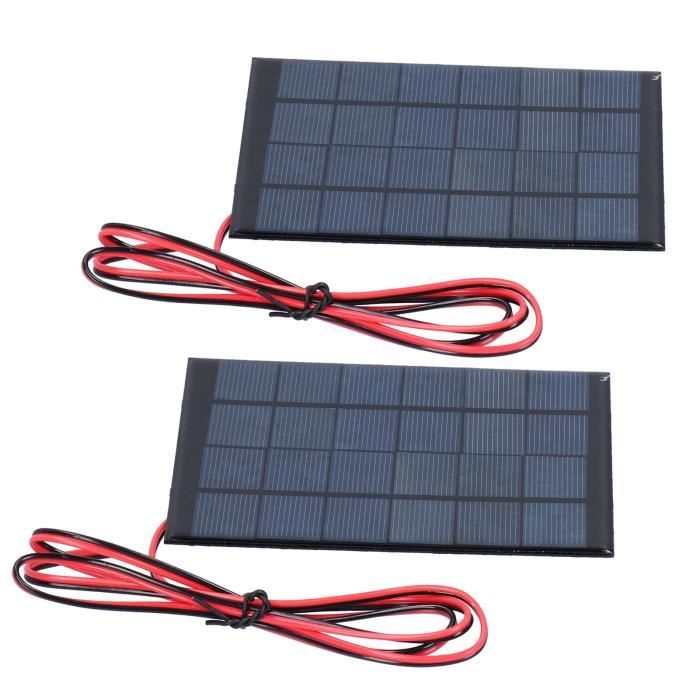 Mini Panneau Solaire 1.5V 0.65W 80X60mm Avec Fil Pour énergie Solaire 8