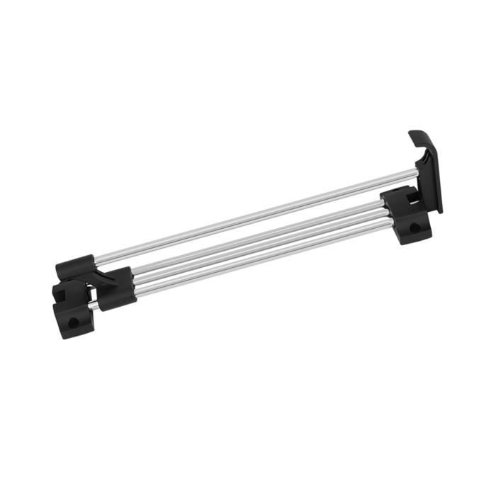 EJ.life Penderie Chrome Rail Coulissant Lourd Double Capacité Penderie