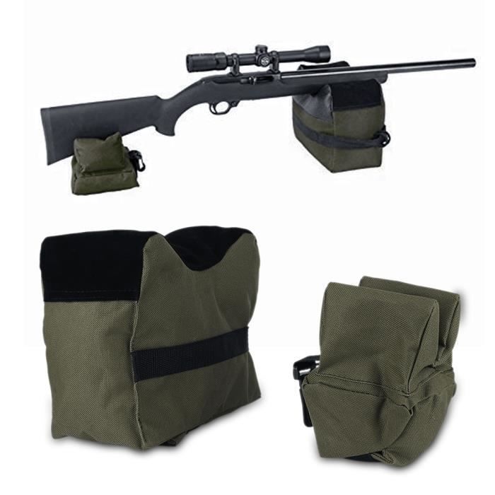 Lot De 2 Sacs De Repos Pour Fusil/pistolet - Avant Et Arrière - Chasse/tir Portable