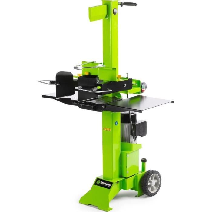 Fendeuse à bois électrique Fieldmann FZLS 1007V - Verticale - Bûches 55 cm - Force 7 tonnes - Moteur 3000 W - Bimanuelle sécurisée
