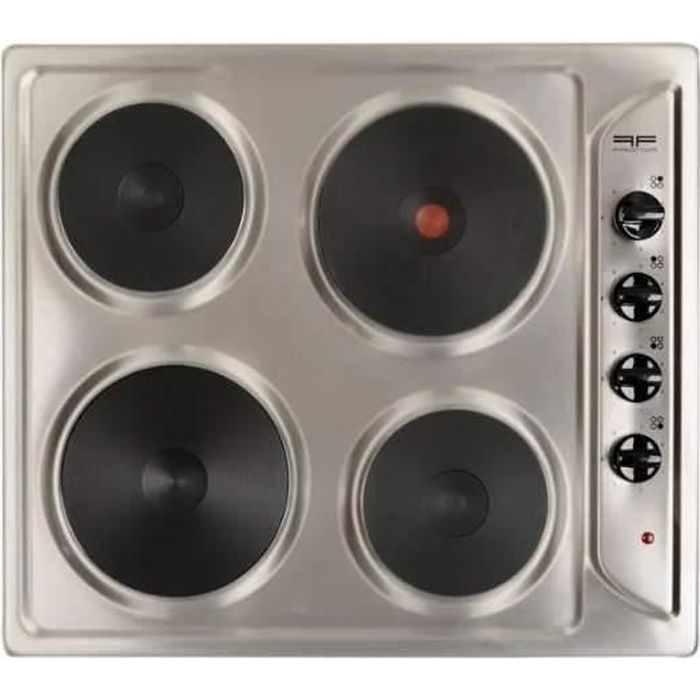 Plaque de cuisson électrique, 4 feux, inox, 580x510 mm - NODPLTEX604 -  Cdiscount Electroménager