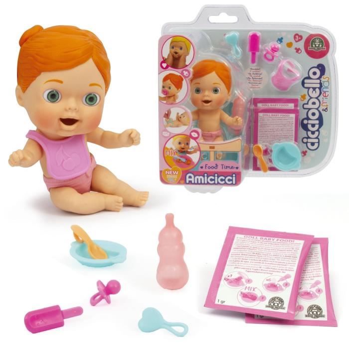 Cicciobello Amicicci, Bébé avec Set repas et accessoires, Modèle Fille  Cheveux Roux, Jouet pour enfants dès 3 ans, CC0222 - Cdiscount Jeux - Jouets