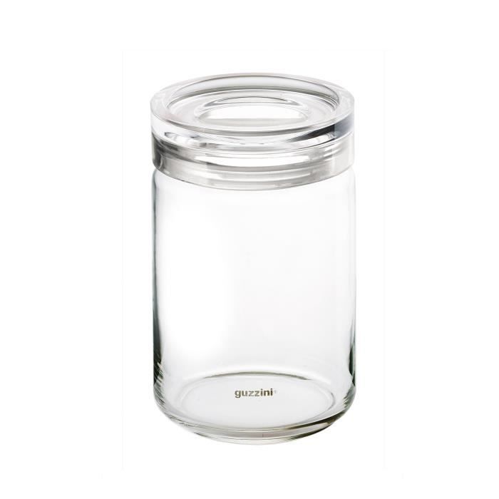 Pot de rangement en verre avec couvercle hermétique Latina-Transparent0.75L