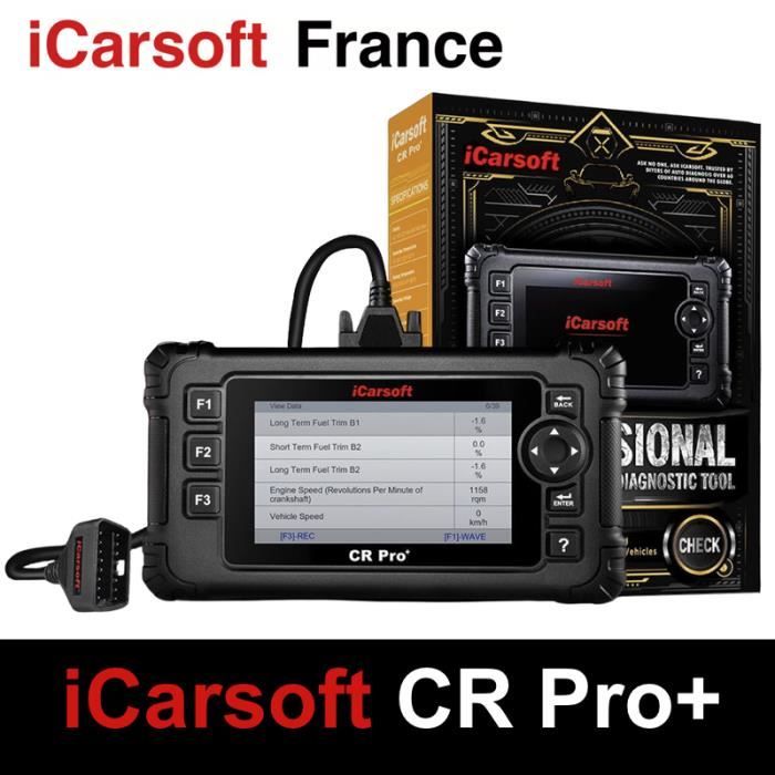 iCarsoft CR Pro+ | Valise Diagnostic Auto Multimarques OBD2 | Outil Diagnostic Auto Puissant | Diagnostic & Programmations