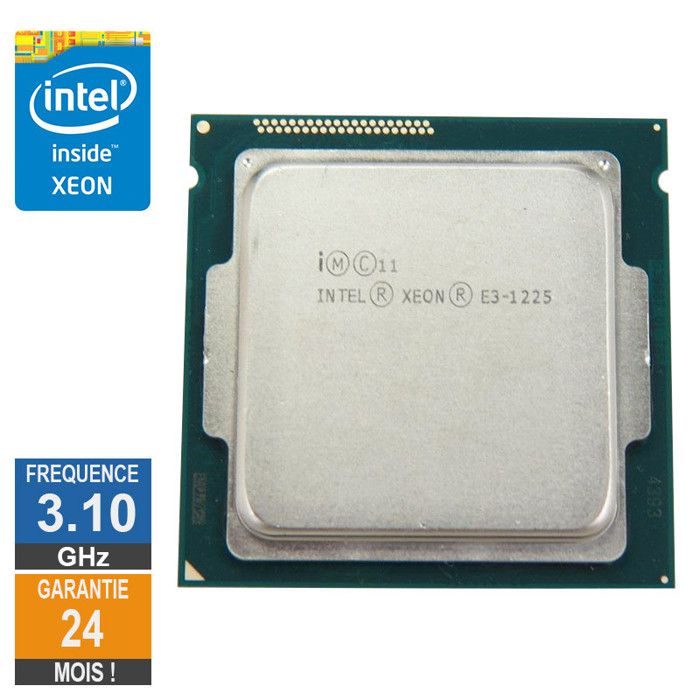 Processeur Intel Xeon E3-1225 3.10GHz SR00G LGA1155 6Mo Reconditionné - Intel reconditionné disponible sur Cdiscount Seconde Vie