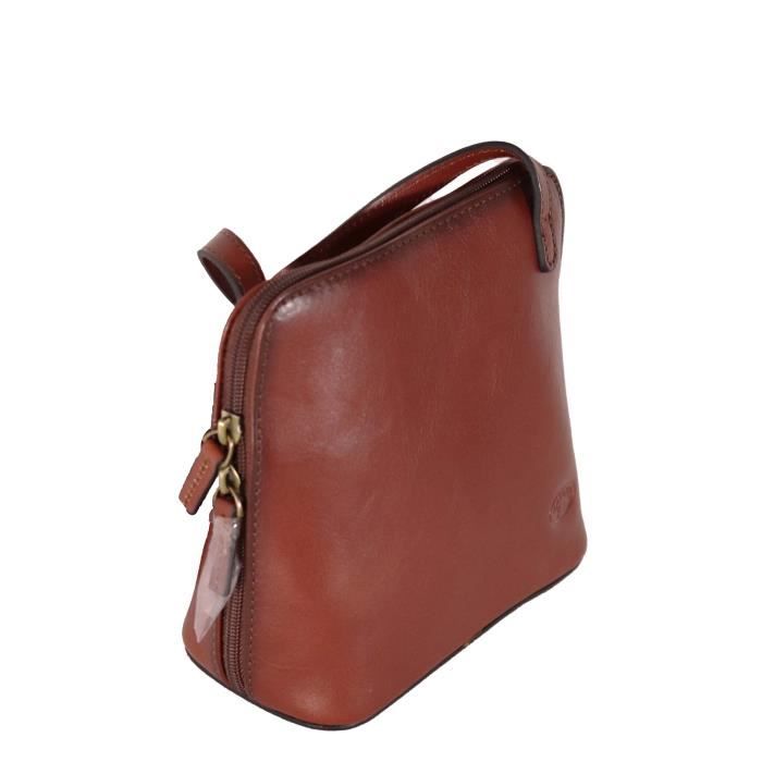 KATANA petit sac à main en cuir réf 1808 marron (3 couleurs