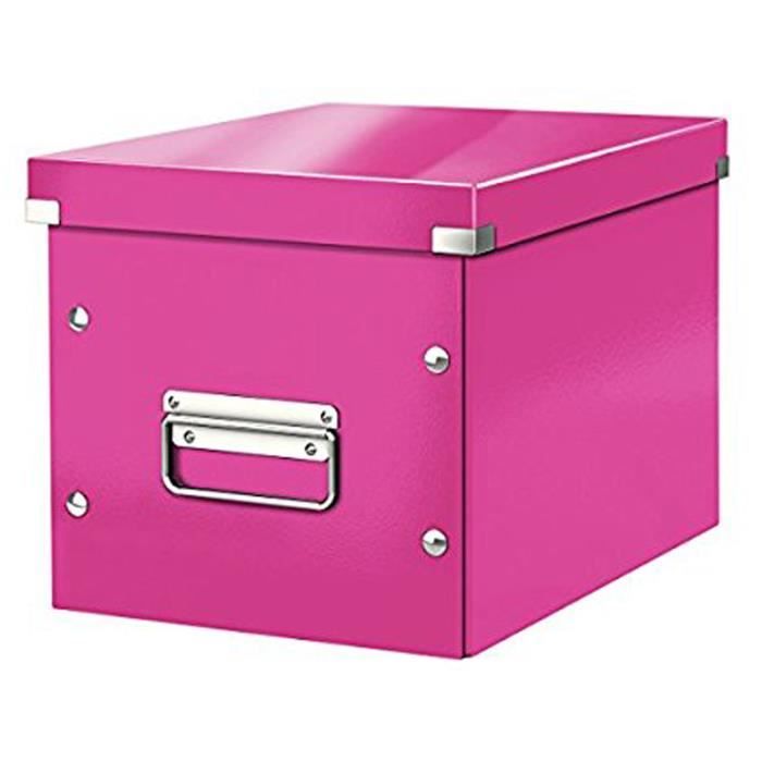 LEITZ Click & Store Cube - Boîte de rangement - M - Rose