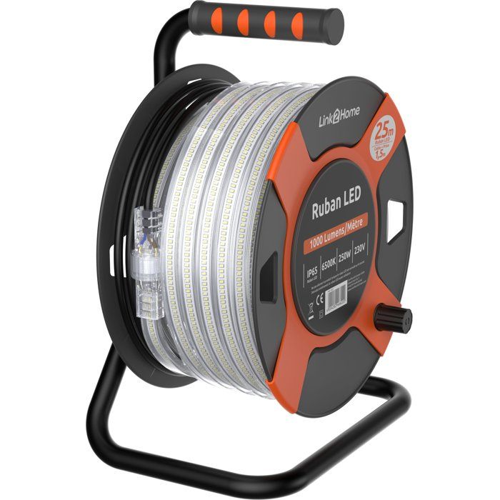 Enrouleur LED - LINK2HOME - 25 m - 1000 Lm - 10 W
