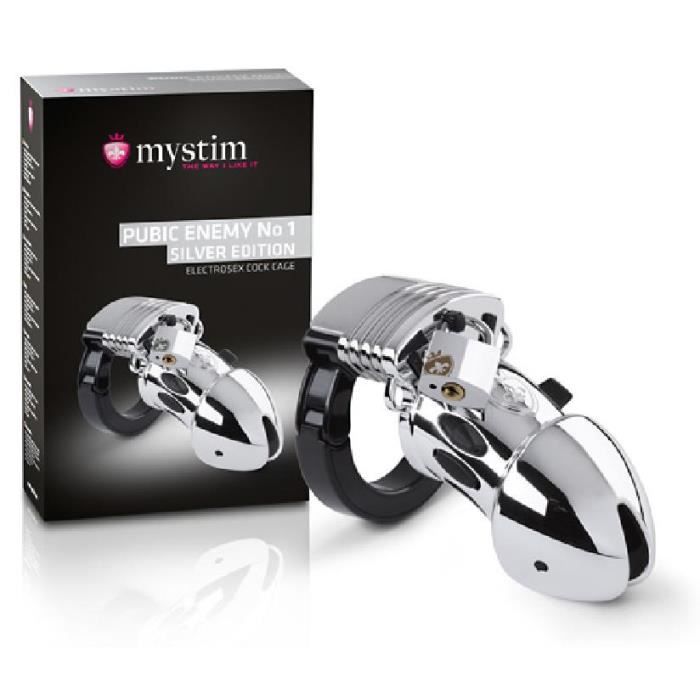 Comparer les prix de Cage de pénis Enemy No 1 - Argent - Taille 8.2cm - Mystim