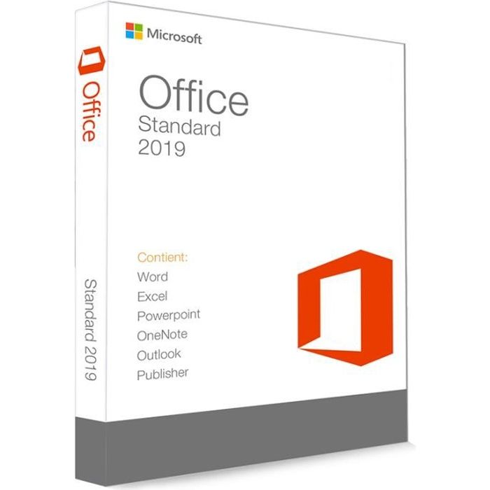 Office Standard 2019  Clé dactivation licence originale