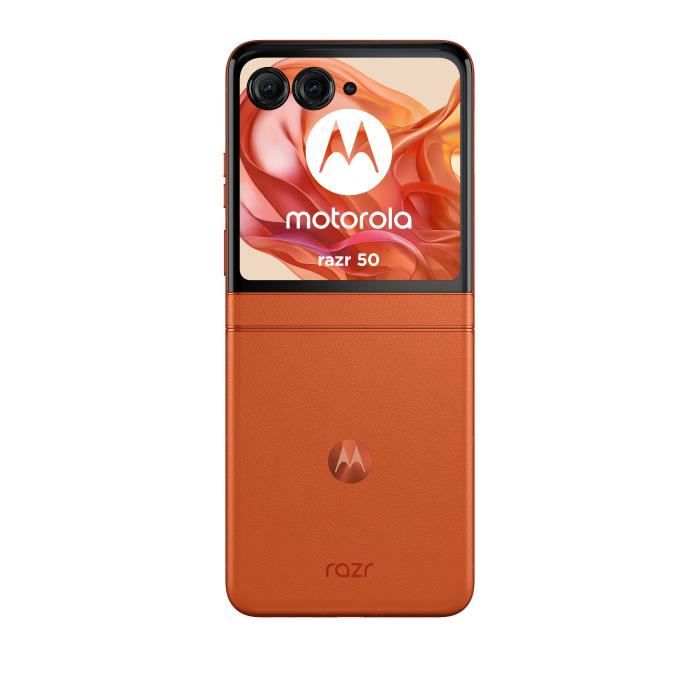 Smartphone - MOTOROLA - Razr 50 - 6.9 pouces - 256 Go - 5G - Orange Cuivre