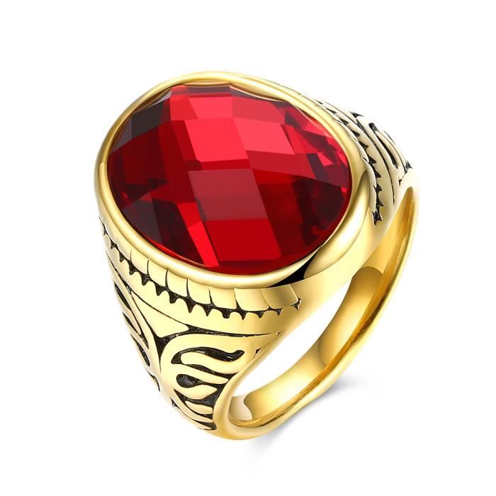Hommes Bague Pierre Rouge Acier Inoxydable Classique Bijoux Pour Hommes Red Achat Vente Chevaliere Hommes Bague Pierre Rouge A Vous pouvez également nous fournir votre propre pierre. hommes bague pierre rouge acier