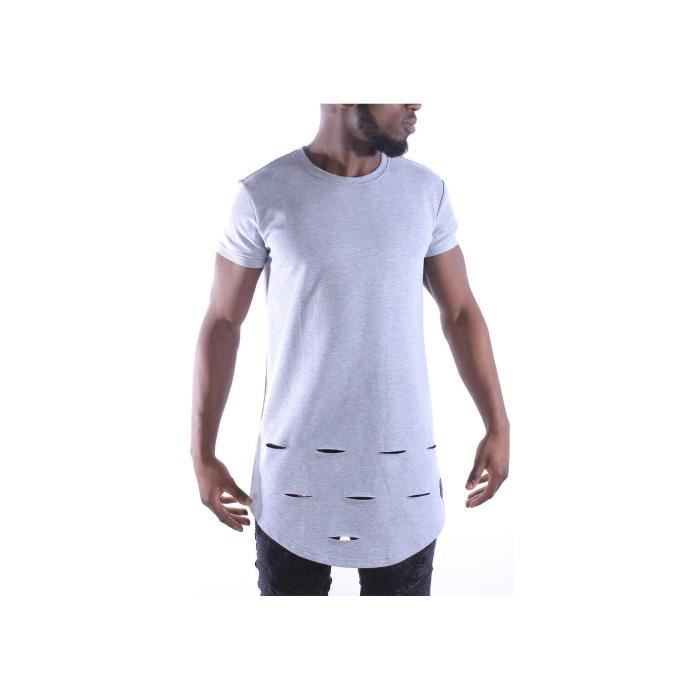 T-shirt oversize déchiré Project X Paris - gris - M