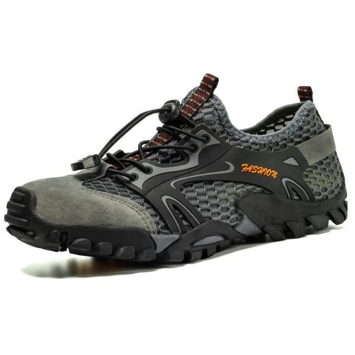 Chaussures Trail Running Minimalistes Aquatiques Antidérapantes pour Homme - INSFITY - Gris