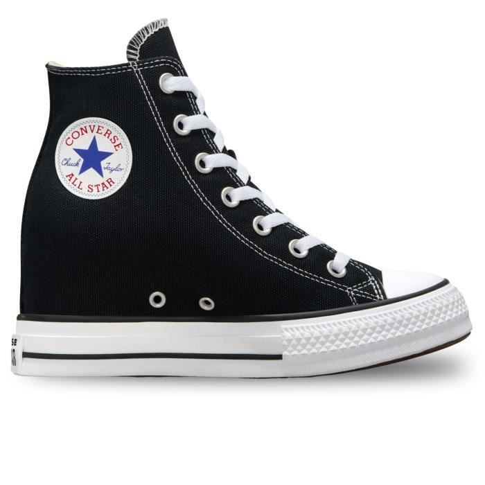 Converse Chuck Taylor All Star Wedge Platform Chaussures pour Femme Noir A11909C