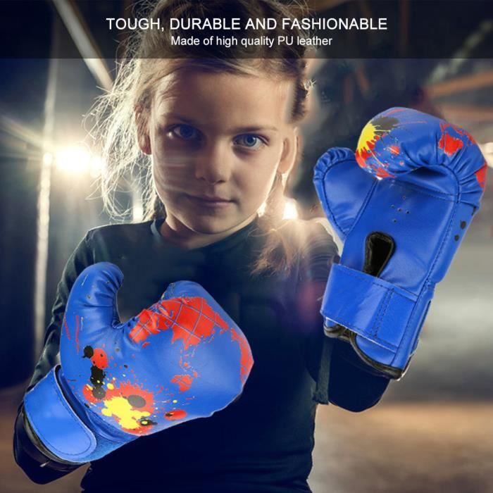 Gants De Boxe Formation De Coup De Poing Gants De Combat Pour Bebe Filles Garcons Enfant Yun Cdiscount Sport