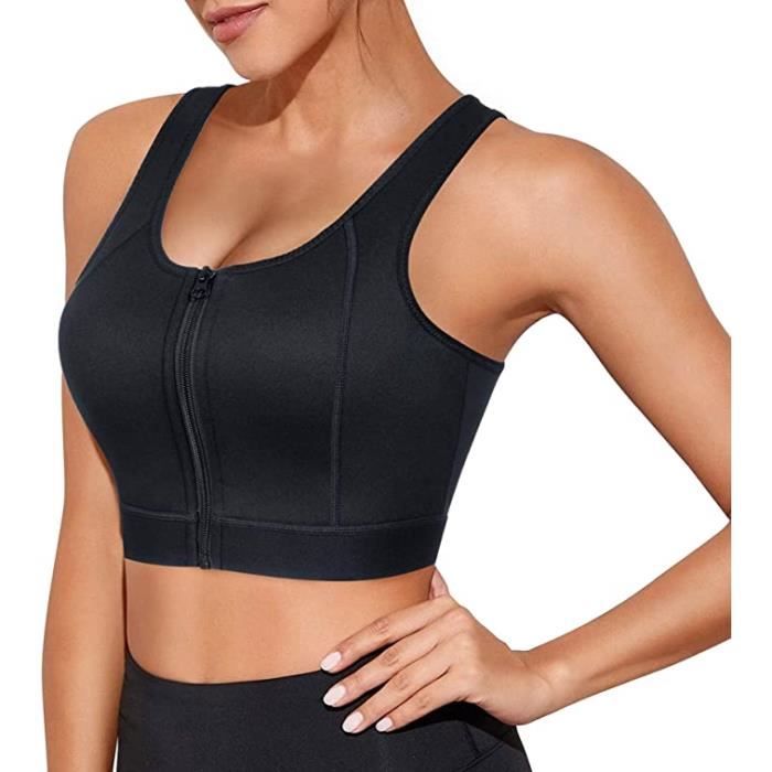 NEUF VICTORIAS SECRET VSX soutien-gorge de sport rembourrage zippé