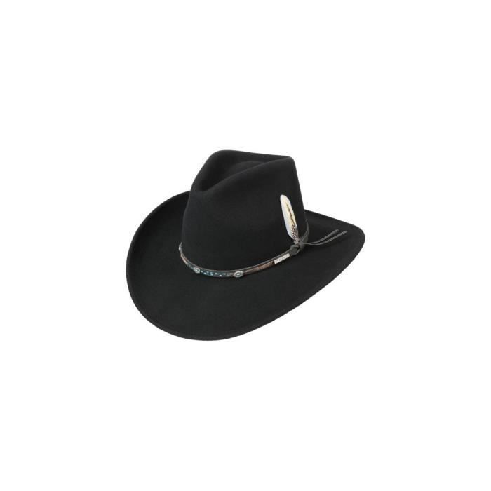 chapeau western forks vitafelt noir - stetson