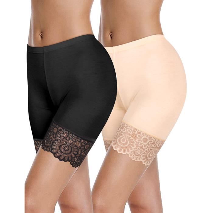 2 Pi ces Shorts Anti Frottement Cuisse Shorts sous Robe Femme