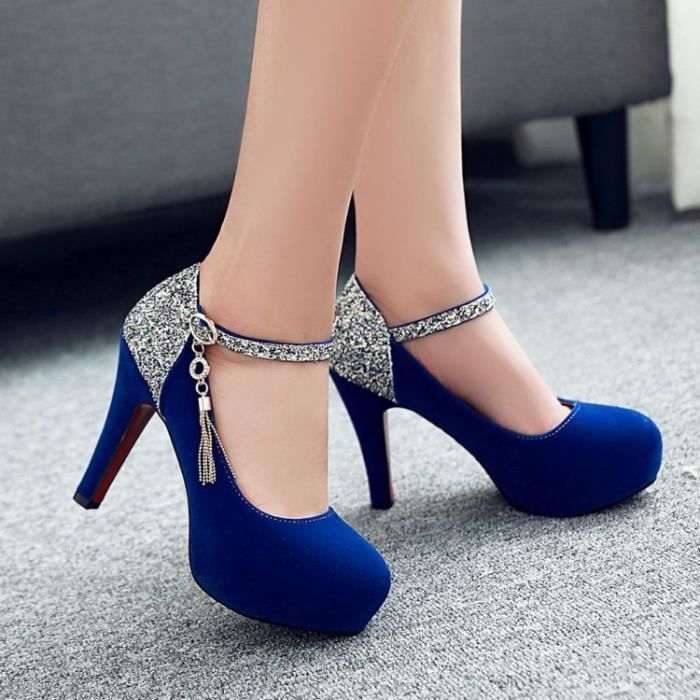 Escarpins classiques A talons hauts pour femmes chaussures A tete