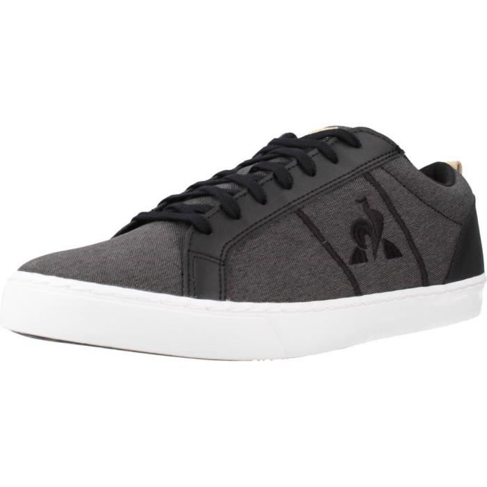 Basket Homme LE COQ SPORTIF 138191 Gris Textile Lacets Semelle Gomme Gris Cdiscount Chaussures
