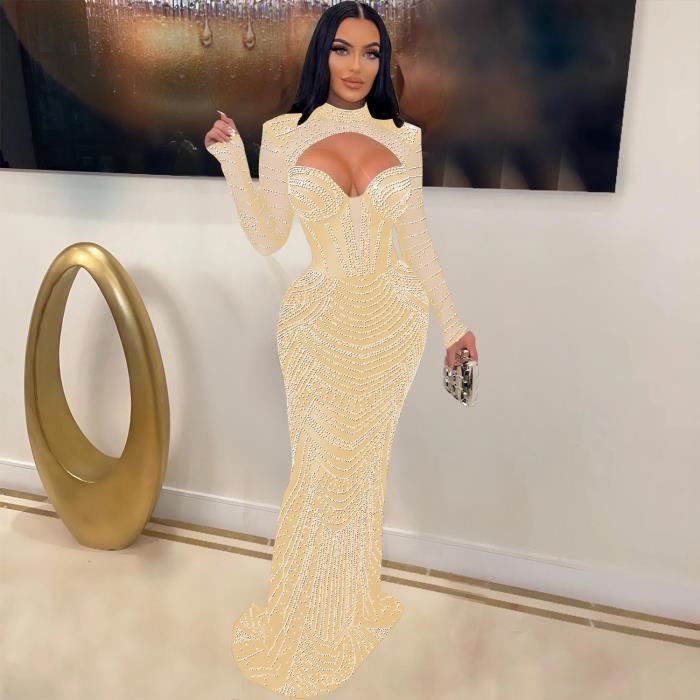 Robe de soirée sale diamant