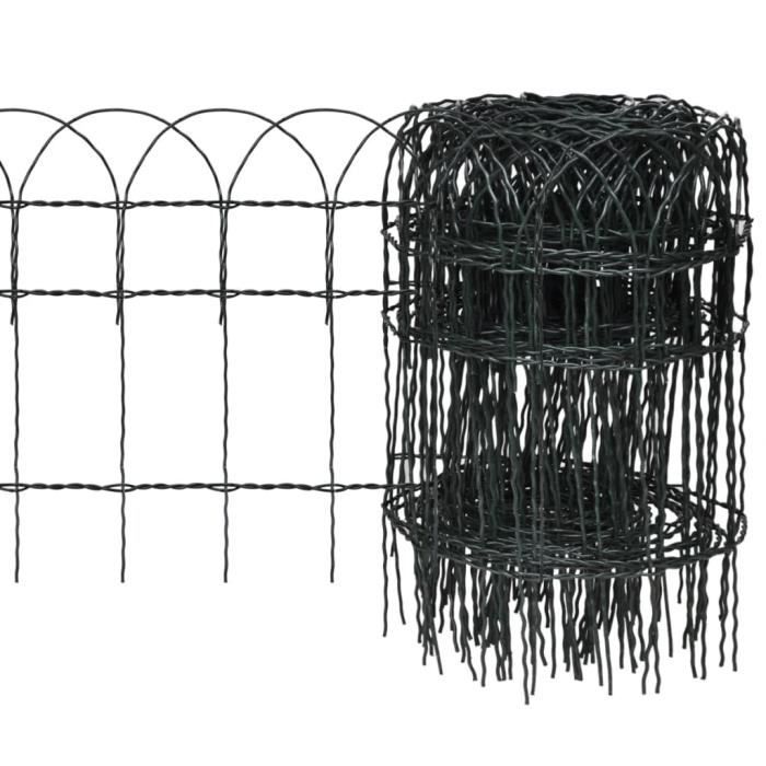 Bordure de pelouse Fer enduit de poudre 10x04 m