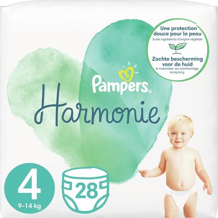 LOT DE 5 PAMPERS Harmonie Couches Pampers taille 4 (914 kg) 28