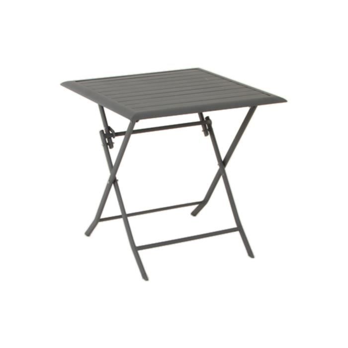 Table De Terrasse Pliante Anna Ardoise En Aluminium 71 X 71 X 71 Cm Achat Vente Table De Jardin Table De Terrasse Pliante A Cdiscount