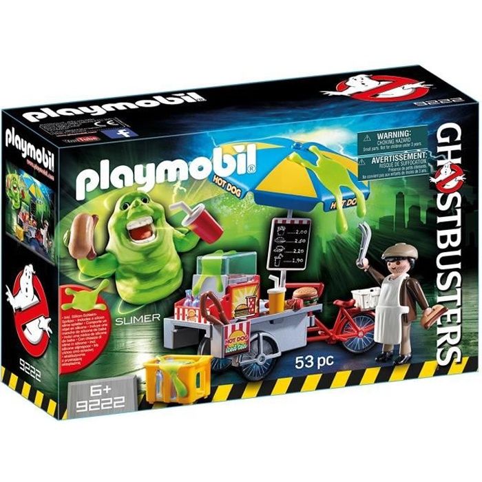 PLAYMOBIL 9222 - Ghostbusters Edition Limitée - Bouffe-Tout avec Stand de Hot-Dog