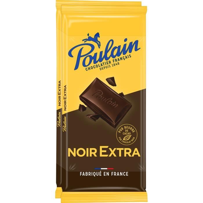 Poulain Chocolat Noir Extra 2 X 100 G Cdiscount Au Quotidien