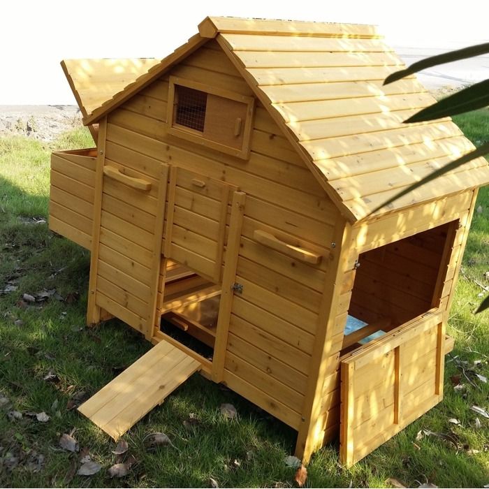 Comparer les prix de Poulailler Bassette XL 6 à 10 poules - Poulailler Direct - Marron - 10 animaux