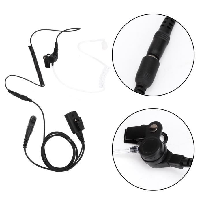 Oreillette Talkie-walkie Pour Radios Midland - Avec Micro VOX/PTT, Tube Acoustique, Compatible G6 G7 G8 G9 M24 GXT650 Etc.