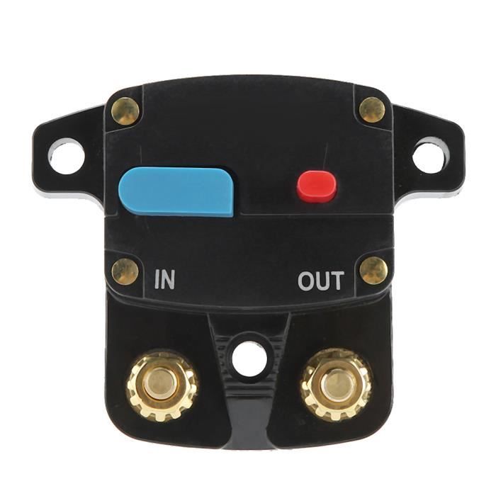 RED WOLF Disjoncteur De Voiture 40 A Avec Interrupteur De Réinitialisation Manuelle Porte-fusible En Ligne Pour Moteur De Véhicules à La Traîne Audio Radio Système Solaire Protection 12 V-48 V CC Avec
