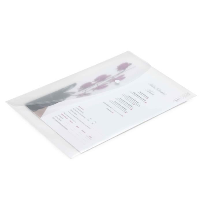 Pochettes Porte-documents A4+ Transparentes - Lot De 10 Avec Porte-cartes | Rangement Bureau Ou école