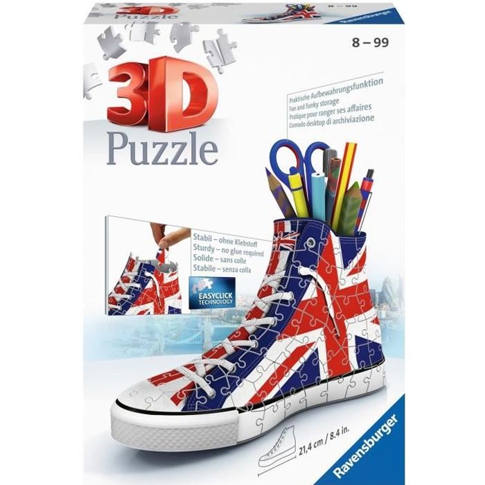 Puzzle 3D Sneaker - emoji - Ravensburger - Puzzle 3D enfant - sans
