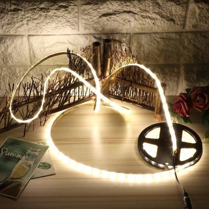 Ruban LED Néon - 5M 120 LED/M Bande Lumineuse Flexible LED, 3000K IP65