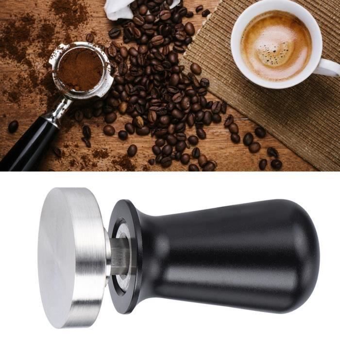 Tamper à Café 51 Mm Avec Tapis Expresso – Neuf, Noir, Set De Dosage