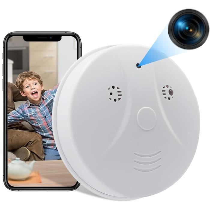 Caméra Cachée Wifi, Détecteur De Fumée Caméra Espion Hd 1080P Mini Caméra Espion Wifi Pour La Surveillance De La Maison Camér[J242]