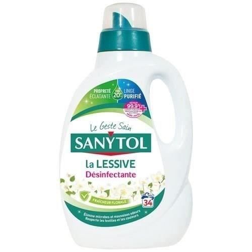 SANYTOL lessive désinfectante fraicheur florale 1.70l