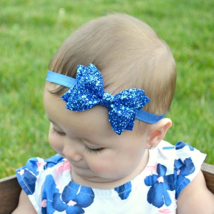 Haarschmuck 1 Bandeau Large Serre Tete Barette Cheveux Bebe Enfant Papillon Couleur Neuf Boscoincitta