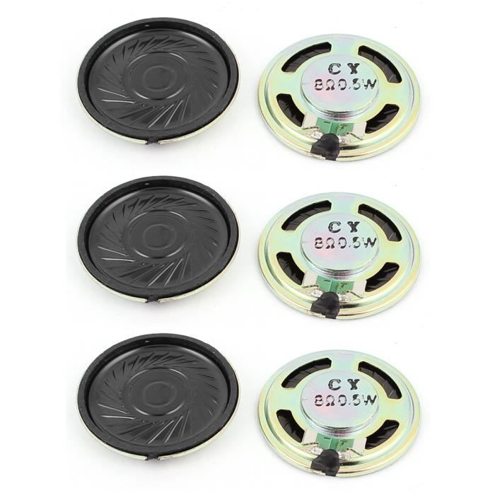 Sourcingmap Lot de 2 3 4 ohms-Aimant de 40 mm pour Haut-Parleur Externe /électronique pour Trompette