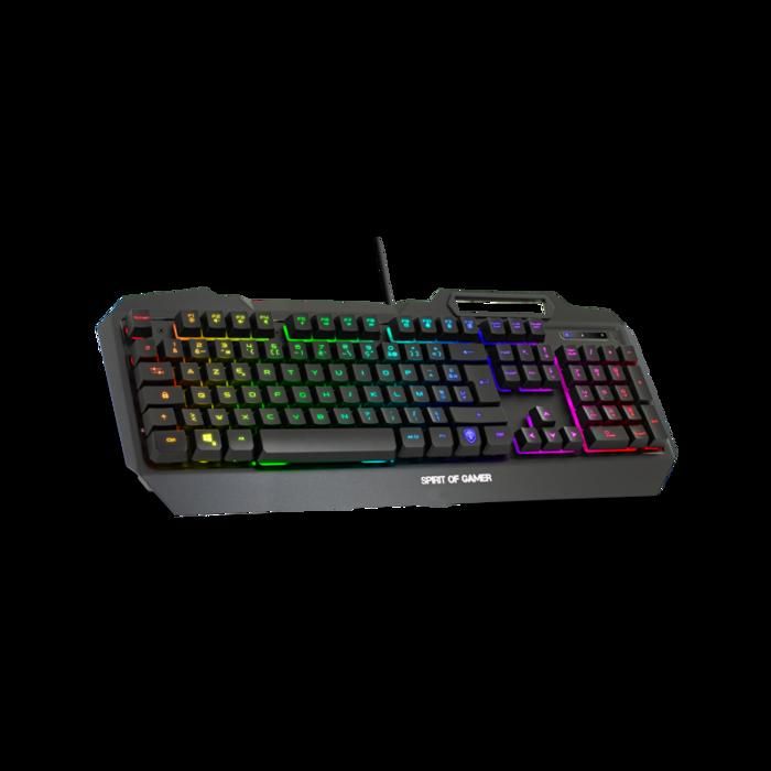 Clavier Gamer – Spirit of Gamer – Elite K40 – Semi Mécanique – Rétroéclairé RGB – USB