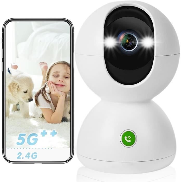 2.5K Caméra Surveillance WiFi Extérieure-Intérieure sans Fil,4MP Caméra  Bébé Pan-Tilt à 360°, WiFi 2.4Ghz-5G,Vision Nocturne[S122] - Cdiscount  Bricolage