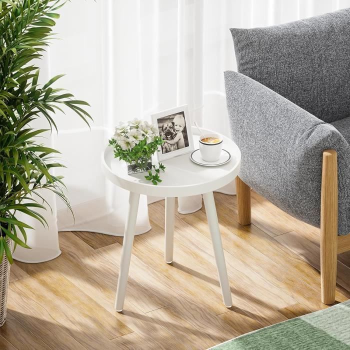 Table Basse Irrégulière - Design Moderne, Petits Espaces, Salon Ou Chambre, Coins Arrondis