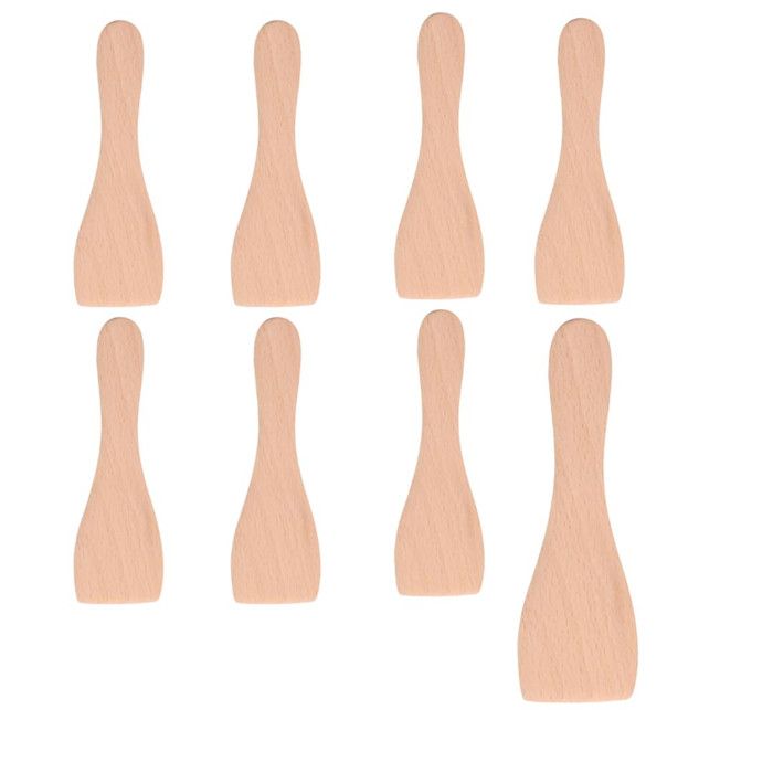 Spatule en bois TEFAL Lot de 4 Compatible Raclette Gril Wok Couleur 4 personnes