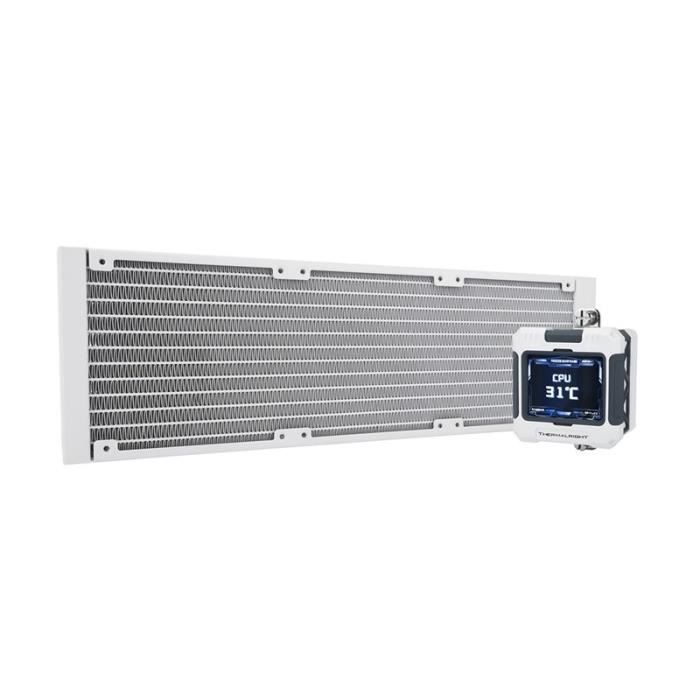 Dissipateur thermique - THERMALRIGHT - Frozen Warframe 360 X LCD - Blanc - Aluminium - Compatible AM4