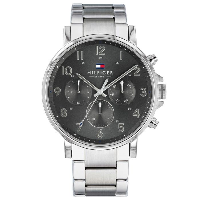 Montre Tommy Hilfiger 1710382 Acier inoxydable Quartz Étanchéité 5 Atm Argent, Chic