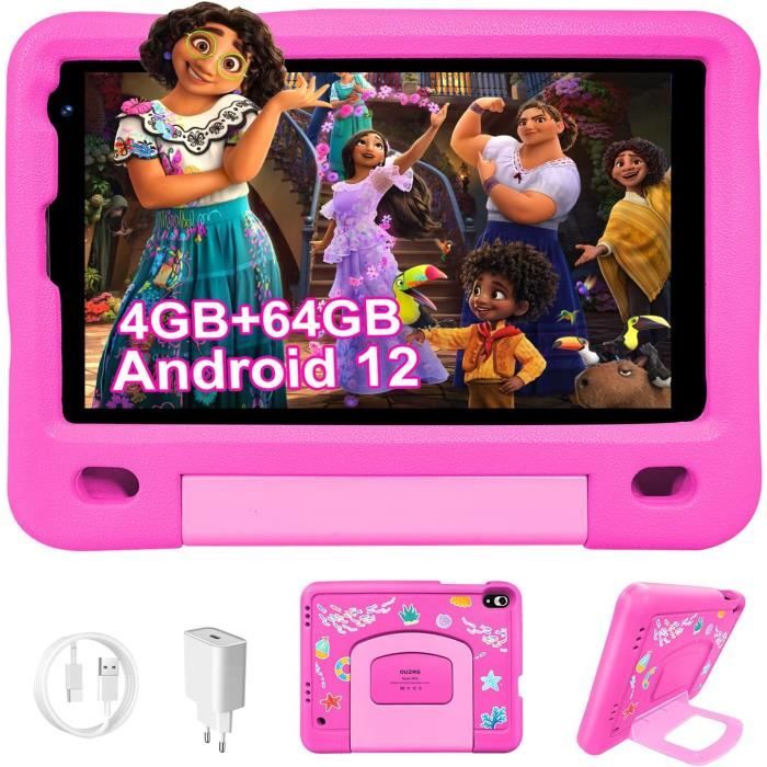 Gemini AI Tablette Android 15 Tablette 10 Pouces 64Go+2To Extensible, Tablette Tactile GMS, 5G+2.4G Wi-Fi,Octa-Core 2.0GHz,Widevine L1, BT5.0, 6000mAh, GPS,Tablettes avec Clavier+Souris et Cas-Or Rose