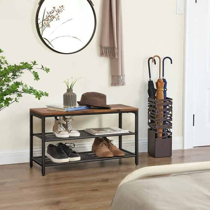 Vasagle Banc A Chaussures Avec Siege Meuble A Chaussures A 2
